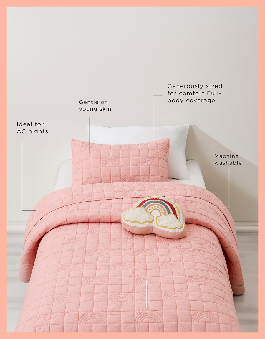 Pink Rainbow Kids Quilts