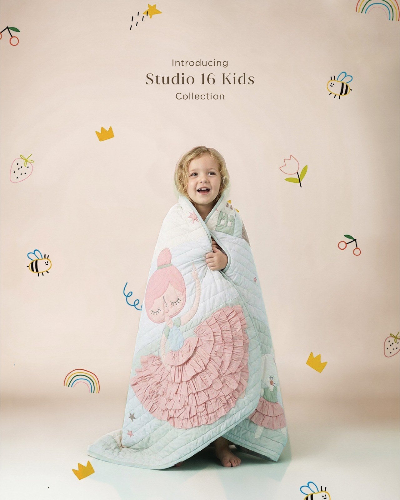 Child with the Starry Dance kids AC quilt
