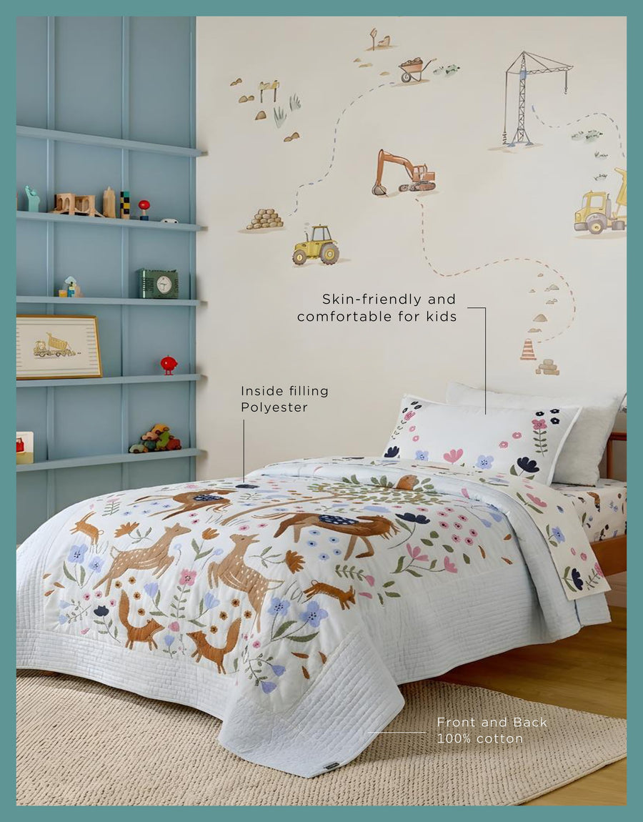 Tiny Meadow kids AC quilt